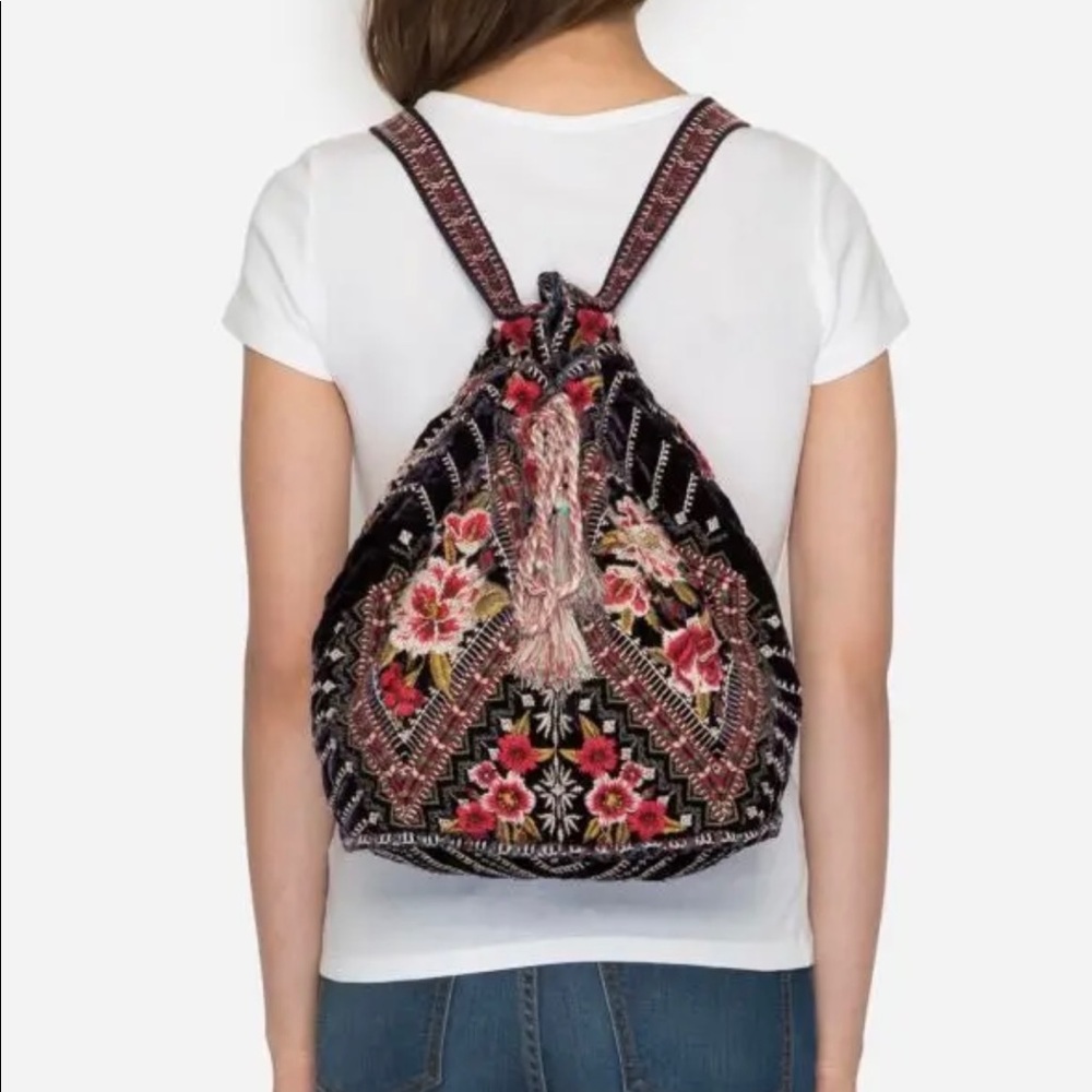 Johnny Was Velvet Backpack